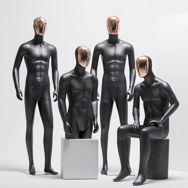 Best Quality Hot Sale Full Body Male Mannequin Black Men Manikin
