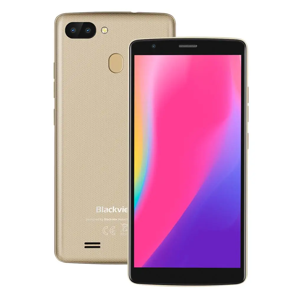 

Blackview A20 Pro Smartphone 2GB+16GB MT6739WAL Quad Core Android 8.1 5.5inch 18:9 Full Screen Fingerprint 4G Mobile Phone