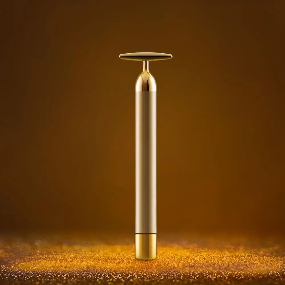 Gold Beauty Bar Xiaomi InFace золото Красота бар позолоченный Массажная головка точечного массажа подтягивают кожу массаж подъема IPX7 Водонепроницаемый палка - Цвет: Gold Beauty Bar