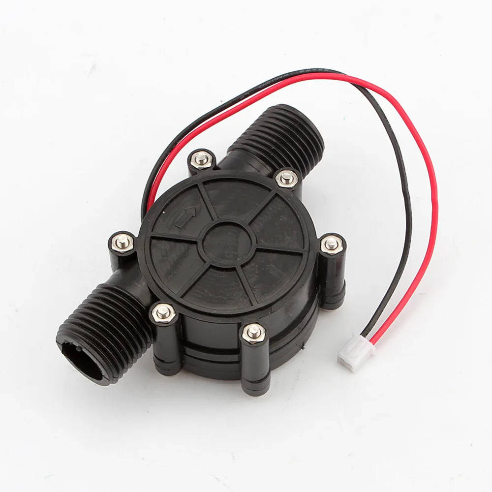 F50 Micro Hydro Generator 80V/12V/5V10W DC Water Flow Generator Turbine Hydroelectric Tap Water Flow Hydraulic DIY