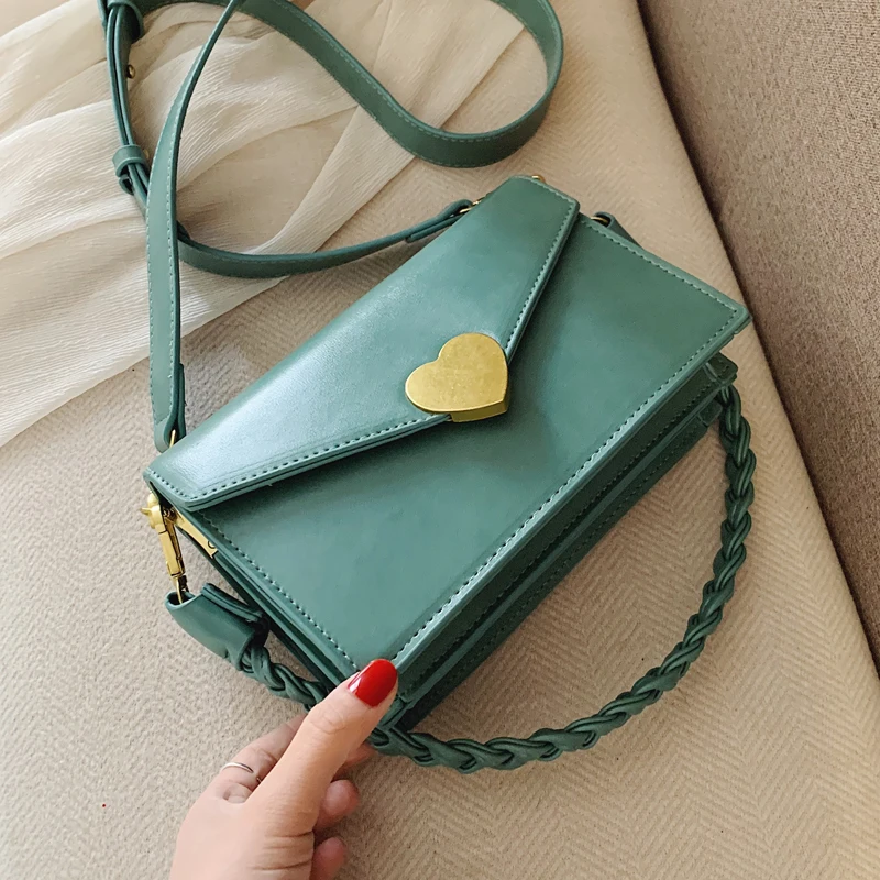 

Elegant Female Square Crossbody Bag 2020 Fashion New Quality PU Leather Women's Designer Handbag Weave Shoulder Messenger Bag