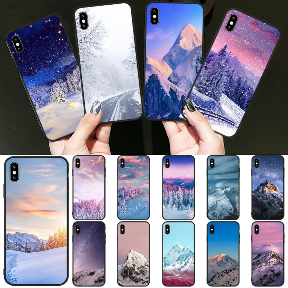 Мобильный телефон чехол для Coque iPhone XS MAX XR мультяшками Sceneary 7 8 Plus с изображением