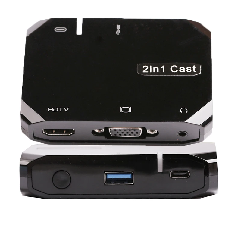Беспроводной Wi Fi USB кабель передачи данных 2 в 1 VGA HDMI адаптер Дисплей Airplay HDTV для