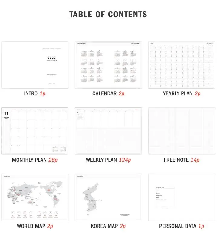 2020 Monthly Weekly Plan Book 176P 148mm*203mm 2020 Monthly Weekly Plan Book 176P 148mm*203mm