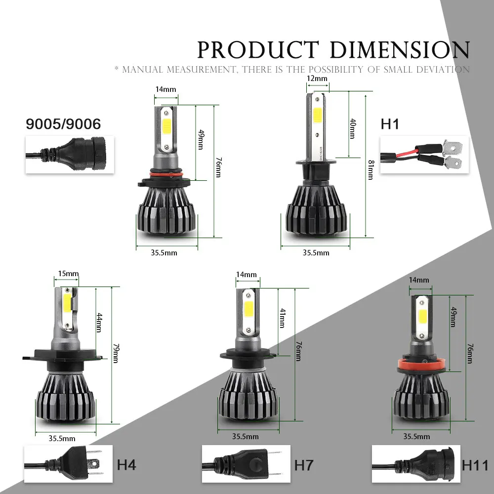 Braveway светодиодный головной светильник лампы H4 H7 9005 HB3 9006 HB4 8000L 6500K белый туман светильник H1 H11 H8 H9 авто лампы для автомобилей мотоциклов