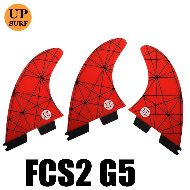 Аксессуары для серфинга FCS2 Fin G5 FCSII Basic Tri-set сотовый плавник fcs ii для серфинга - Цвет: Красный