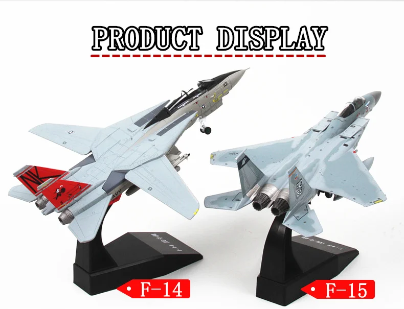 Terebo сплав F14/F15 модель самолета Моделирование 1:100 статическая американская авиационная модель украшения подарки