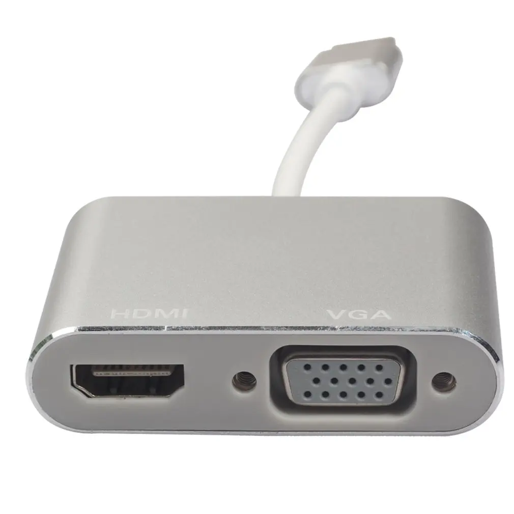 2 в 1 USB 3,0 USB2.0 к HDMI адаптер 4K HD 1080P type-C к HDMI/VGA Аудио Видео кабель конвертер для ноутбука Macbook компьютер