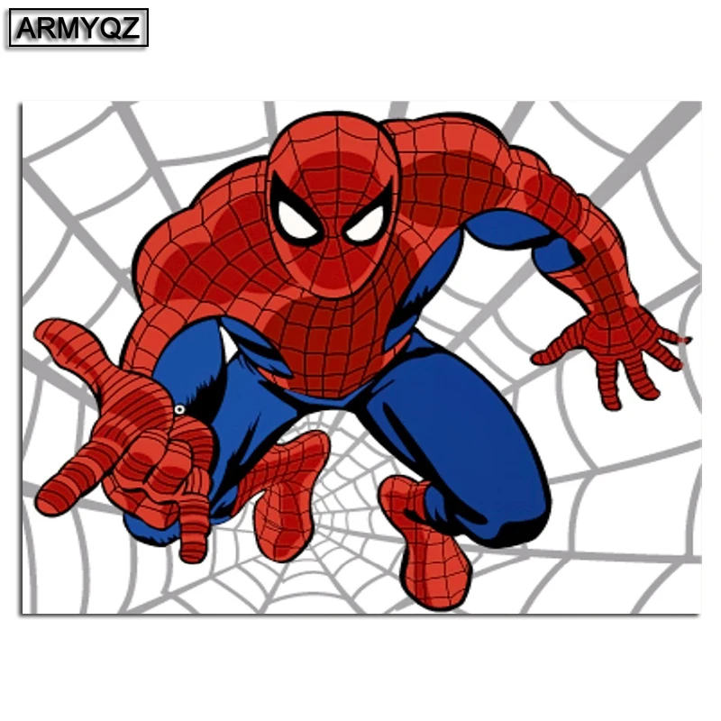 5D-diy-round-Diamond-Painting-Cross-Stitch-Diamond-Embroidery-kits-Cool-Spider-Man-Diamond-Mosaic-home
