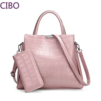 

Luxury Handbags Women Bags Designer Women Handbags TOP Leather Set Large Capacity Shoulder Bag Purse Female Tote Bags+Wallet