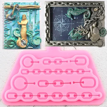 

Chains Silicone Molds DIY Cake Border Fondant Mould Cake Decorating Tools Chocolate Gumpaste Candy Polymer Clay Moulds