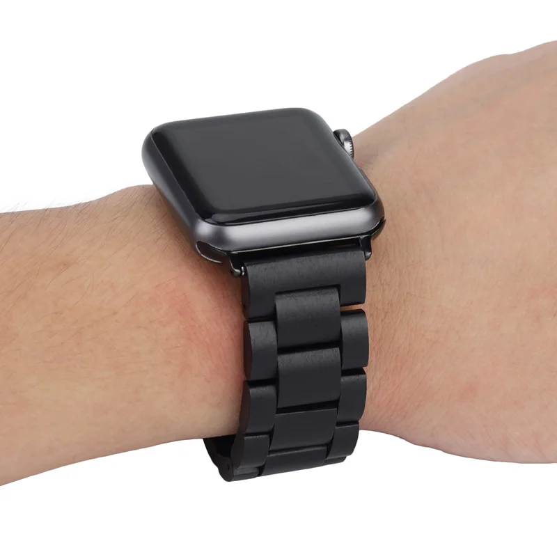 Деревянный браслет для Apple Watch 38 мм 40 42 44 Натуральная ручная деревянная замена