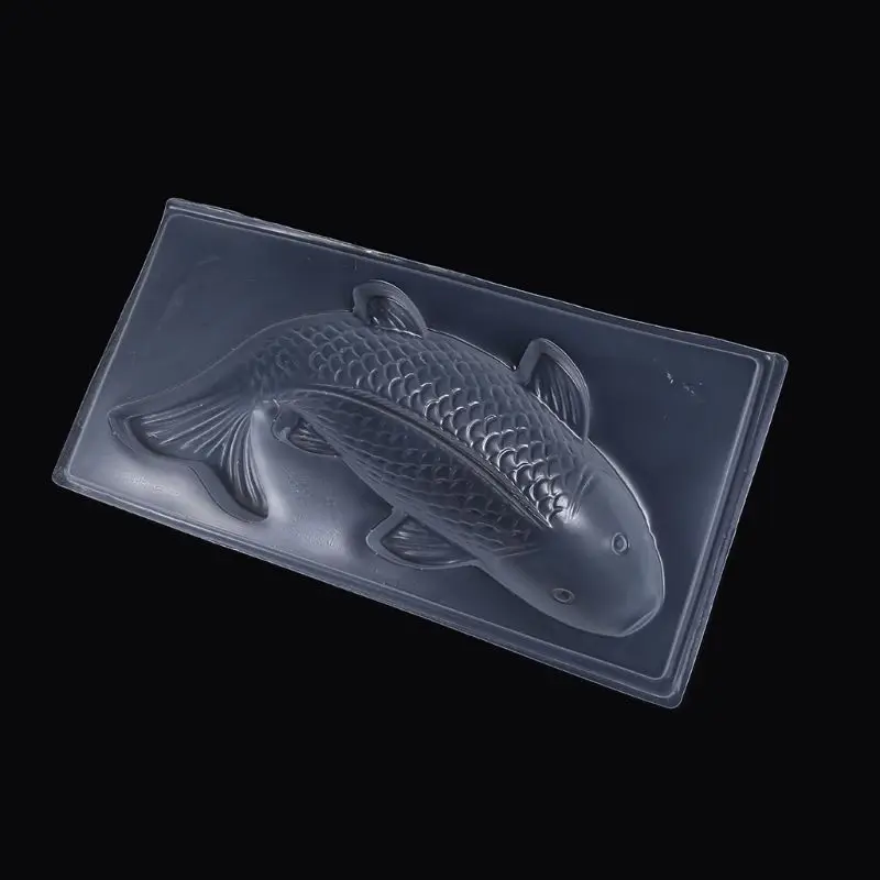 3D Koi рыба пластиковый торт шоколадная форма желе ручной работы форма для выпечки DIY D5BD
