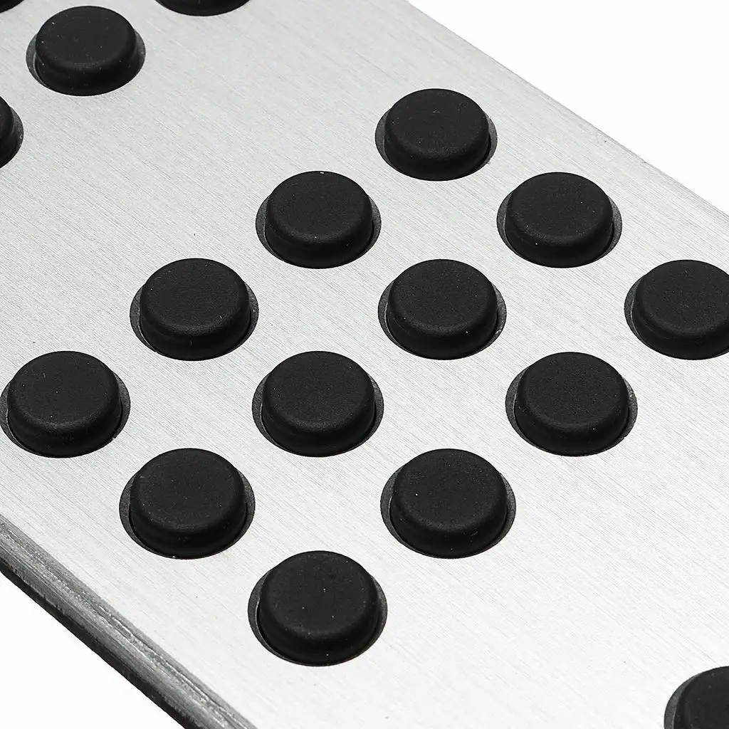 Stainless Steel Footrest Foot Rest Pedal Pad Cover Anti-slip Floorboard Replacement For Peugeot 206 206CC Vehicles