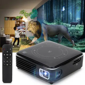 

P11 32G 3D 4K Decoding Mini Portable Projector Home Video Player with Tripod(100-240V) New