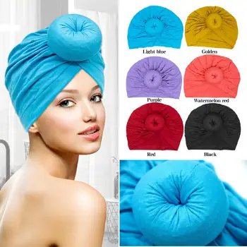 

Fashion new women muslim hijab hat solid color cotton Indian wrap head scarf turban caps ready to wear inner hijabs bonnet