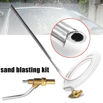 

High Pressure Tool Nozzle Sand Blasting Kit Washer Metal With Hose For Karcher