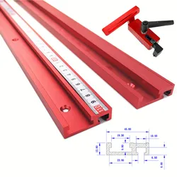 Goulotte en alliage d'aluminium t pistes modèle 45 T fente et butée de piste d'onglet Standard outil de travail du bois pour Table de routeur d'établi 
