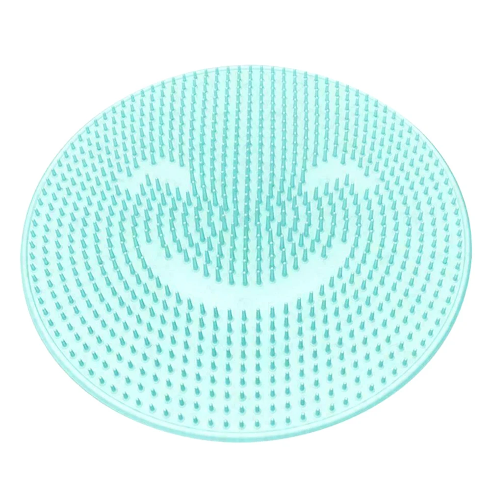 Силиконовая ванна массажная подушка щетка противоскользящая для ленивых мытья ног чистая омертвевшая кожа ванная комната SDFA88 - Цвет: blue