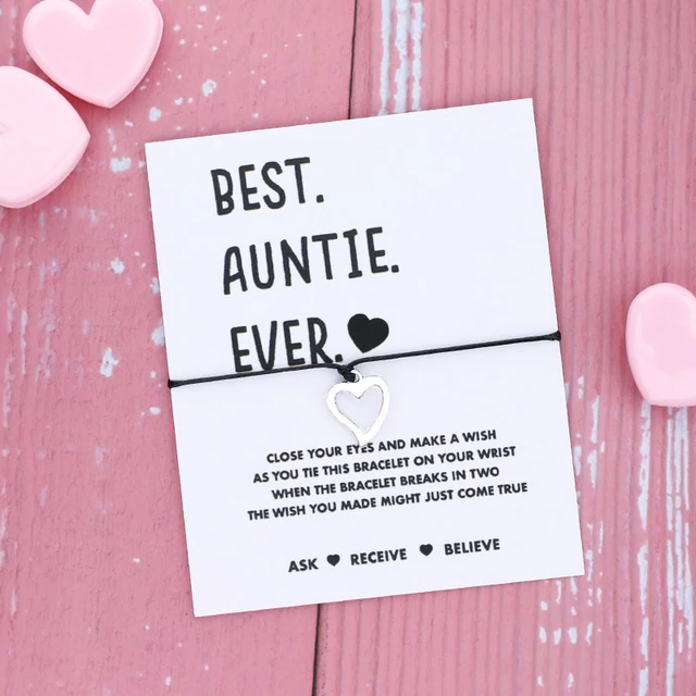 Buy You're Going to Be an Auntie Auntie Wish Bracelet, Friendship Bracelet,  Gift for Auntie, Keepsake Gift Online in India - Etsy