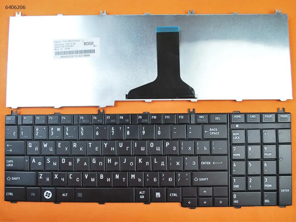 Русская версия для TOSHIBA Satellite L650 L650D L660 L665 L750 L750D L670 L675 L675D клавиатура черная |