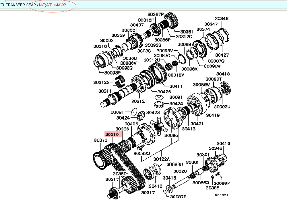 Transfer T/F Output Shaft Drive Chain Transfer Case Chain For Mitsubishi Pajero Montero Sport Challenger L200 L300 V43W MB886422
