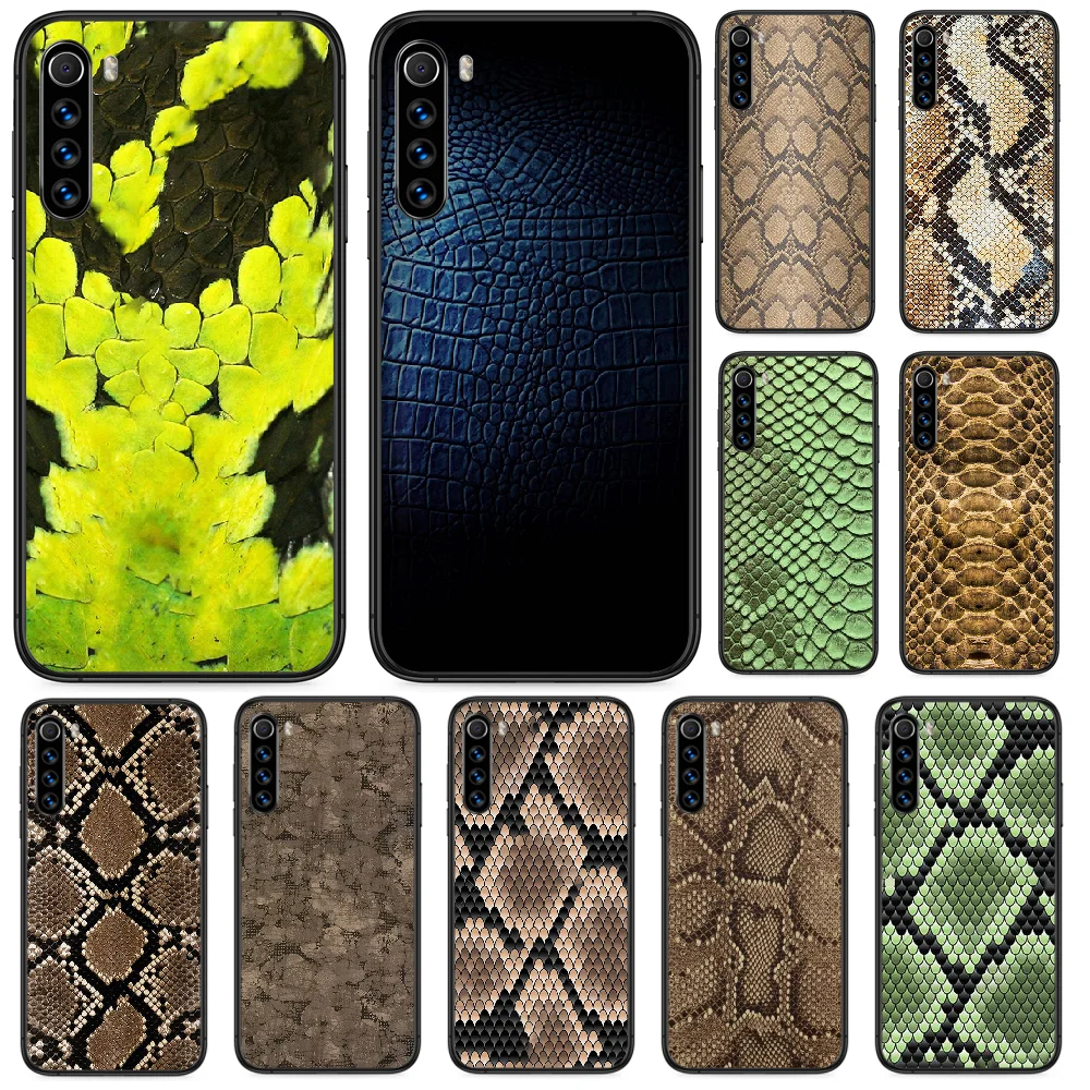Snake Python skin pattern Phone case For Xiaomi Redmi Note 4A 4X 5 6 6A 7 7A 8 8A 4 5A 8T Plus Pro black cover pretty coque | Мобильные
