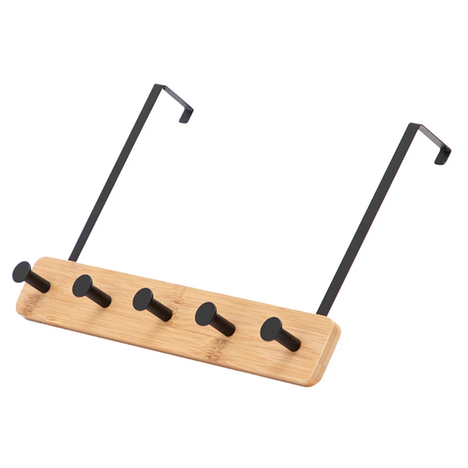 Nordic Metal Door Hook Durable Punch-free Wall Hanging Storage Rack Kitchen Bathroom Hat Towel Clothes Key Hanger Home Organizer