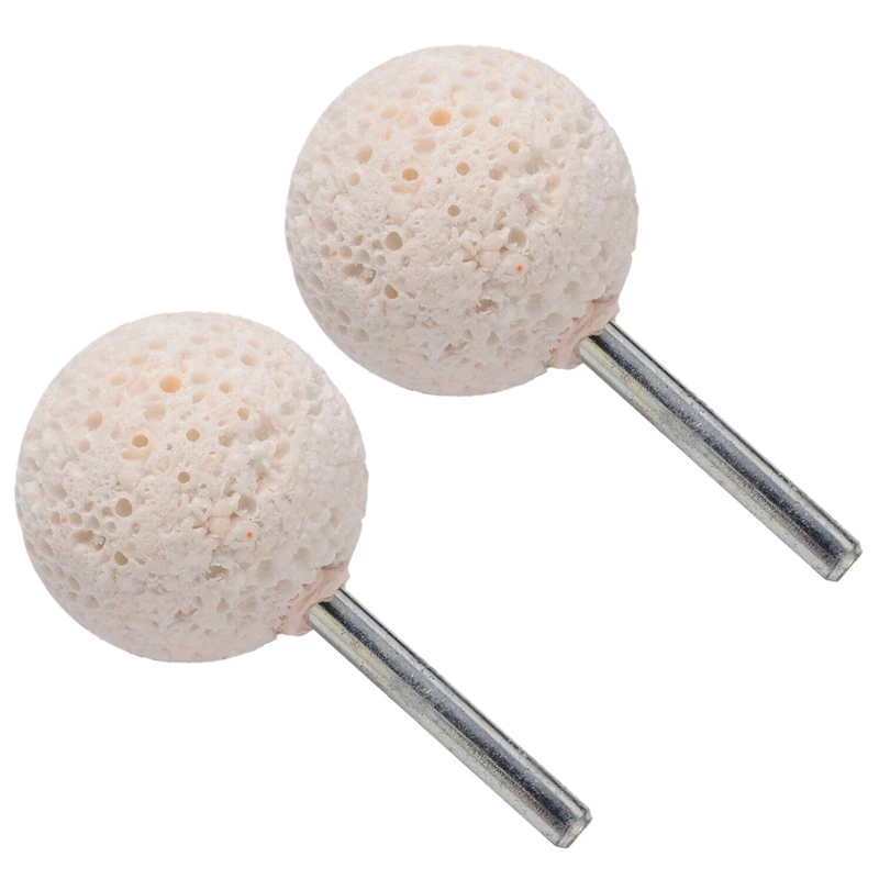 

TOP 2Pcs 6X40Mm Grinding Wheel with Handles, Automobile Tire Grinding Head, Rubber Surface Polishing Head