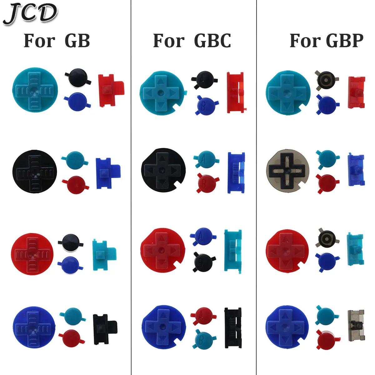 Pulsanti Di Ricambio Colorati Jcd Set D-Pad A B Pulsanti Per Gameboy Color Gbc Per Gameboy Pocket .20Per Gameboy Classic Gb