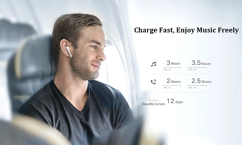 Huawei Honor FlyPods 3 Wireless Earphone TWS Three Microphone Noise Reduction Bluetooth 5.0 Waterproof IP54 Wireless Charge (11)