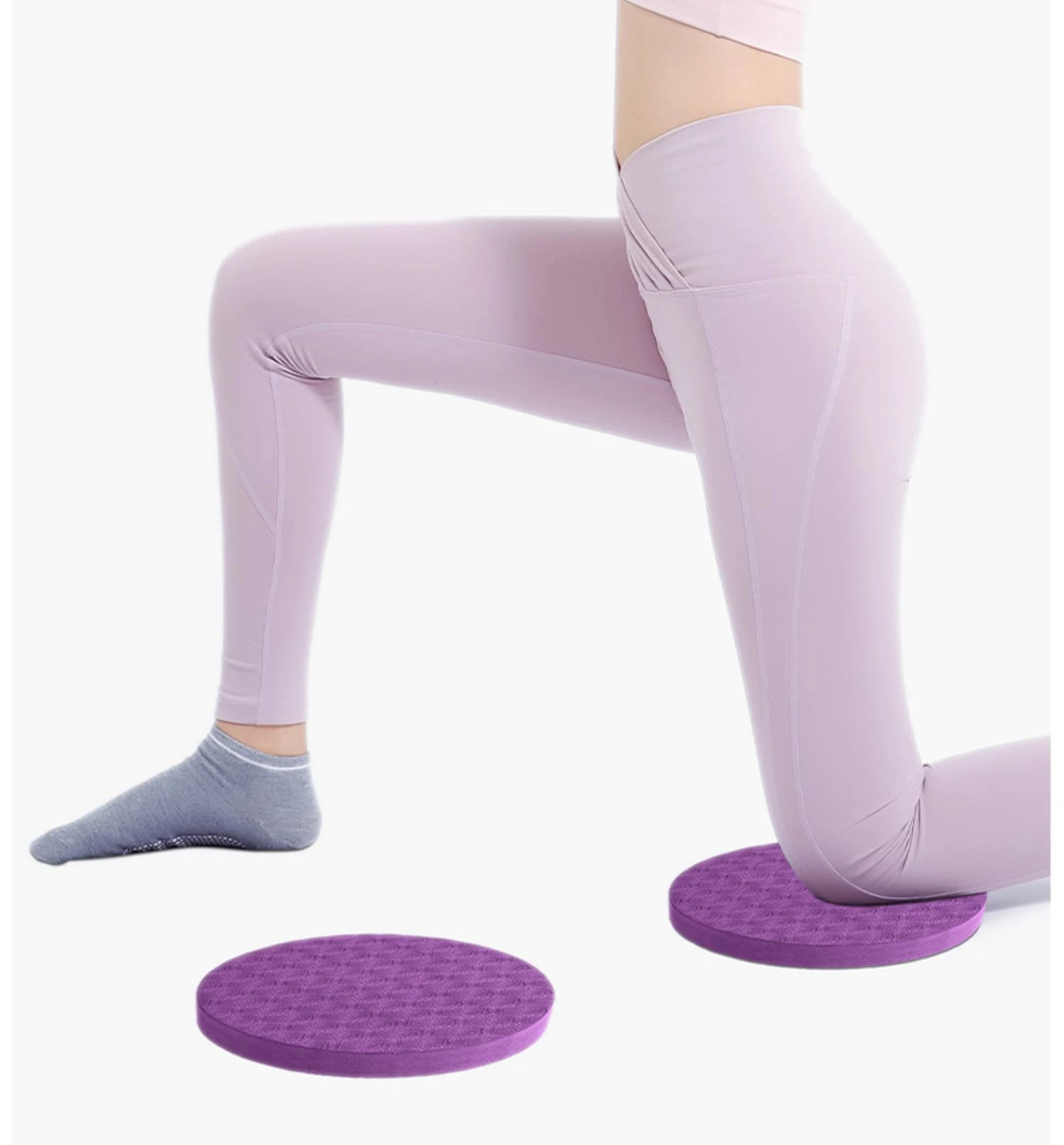 1Pair Anti-slip Yoga Mat Cushion Portable Fitness Exercise Knee Pads Cusion For Knee Wrist Hips Hands Elbows Balance Support Pad