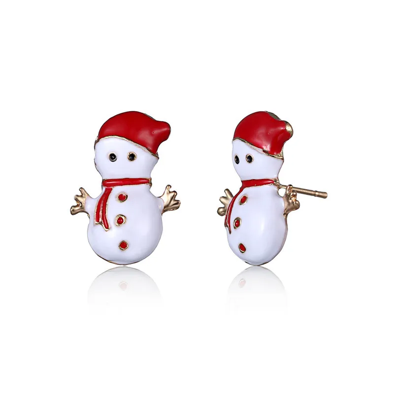 PickyanDco корейские рождественские серьги мультфильм Лось рождественские гвоздики дерево серьги для женщин Снежинка Санта Клаус ювелирные изделия подарок XC030