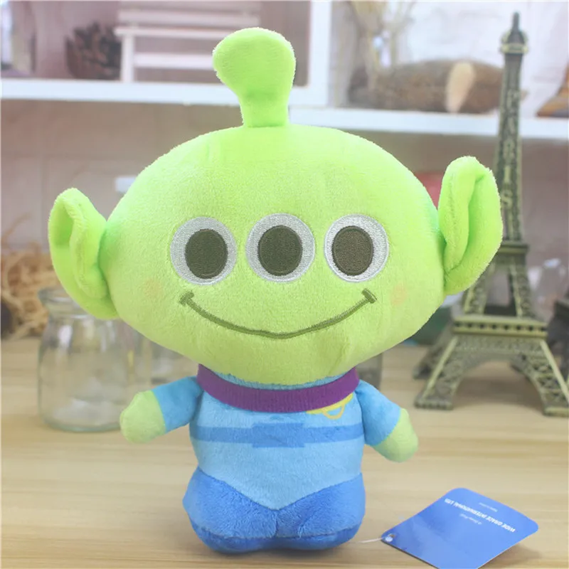 High Quality Disney Movie Toy Story 4 Cartoon Alien Plush Toy Kawaii Big Eye Monster Soft Stuffed Doll Kids Gifts 21cm