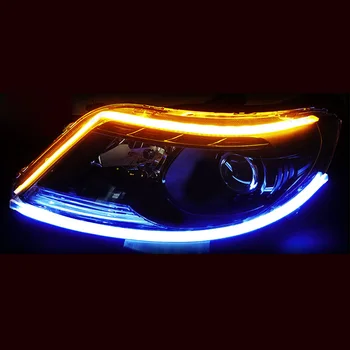 

Auto Turn Signal light DRL Flowing indicator LED Lamp Side mark Guide 45cm 12V