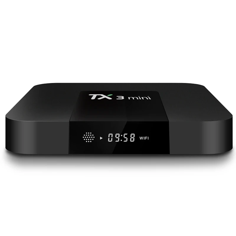 TX3 Мини Android 7,1 tv Box Smart tv H2.65 IP tv 4K телеприставка Мультимедийный проигрыватель с IPTV Amlogic S905W 2G 16G Tanix box