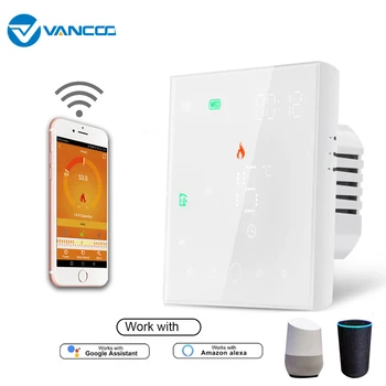

Vancoo Wifi Touch Screen Thermostat 5A Digital Temperature Control for Water Underfloor Heating Thermoregulator