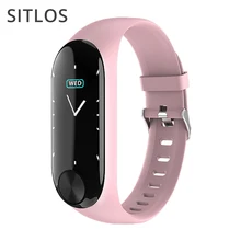 Sitlos banda inteligente 2021 homens fitness freqüência cardíaca ip67 à prova dip67 água esportes pulseiras inteligentes para android ios