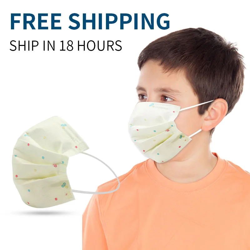 

Medical mask child use 3 Ply Non Woven Ear Loop Disposable Face Mask Antivirus child dedicated Medical kids face mask