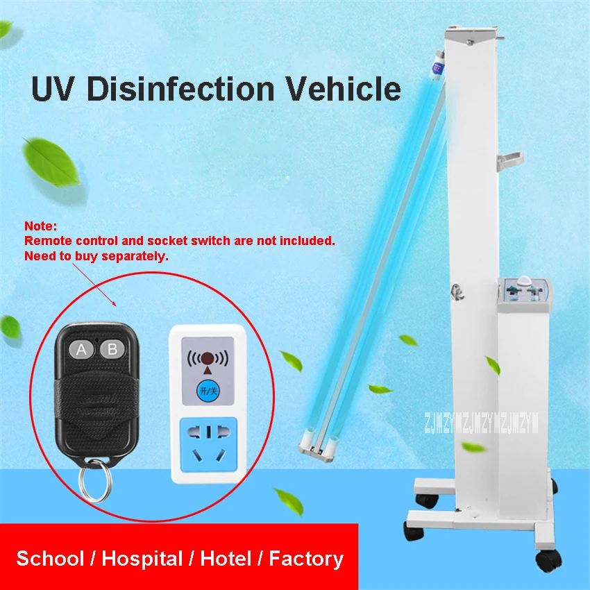 

FY-30DC Medical UV Disinfection Vehicle Portable Mobile Ozone Sterilization Lamp UV Sterilization Disinfection Machine 220V 60W