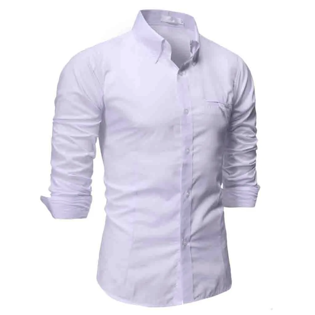 Мужские Мешковатые официальные рубашки хлопчатобумажные рубашки Camisa Social Masculina Твердые с длинным рукавом Ретро Топы Блузка harajuku рубашка для мужчин