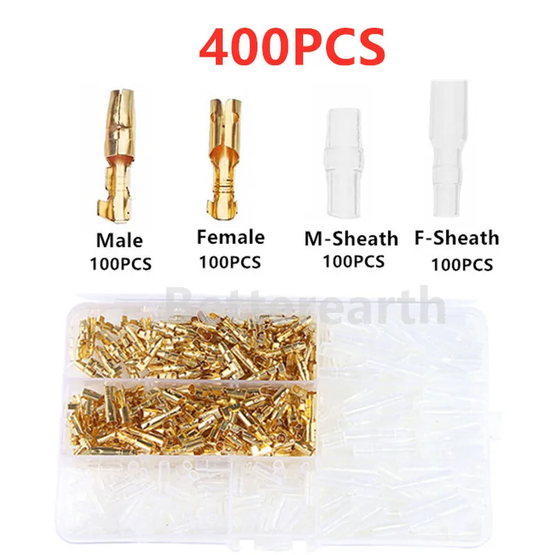 600/400PCS Bullet Connectors For Car Auto Motorcycle Electrical Wire SN48B Kit 