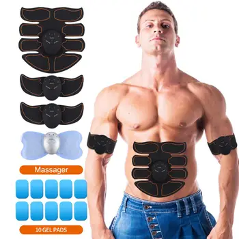 

Abs Stimulator EMS Muscle Toner Fitness Trainer Toning Belt for Abdomen/Arms/Legs Pads, Home Office & Gym Equipment for Men & Wo