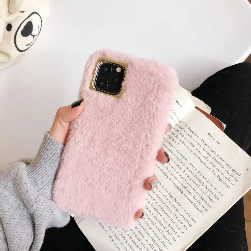 

Redmi Note 9 Pro Case Glitter Diamond Silicon Phone Case For Xiaomi Redmi Note 9 Pro Note 9 Pro Max Rabbit Fluffy Plush Cover