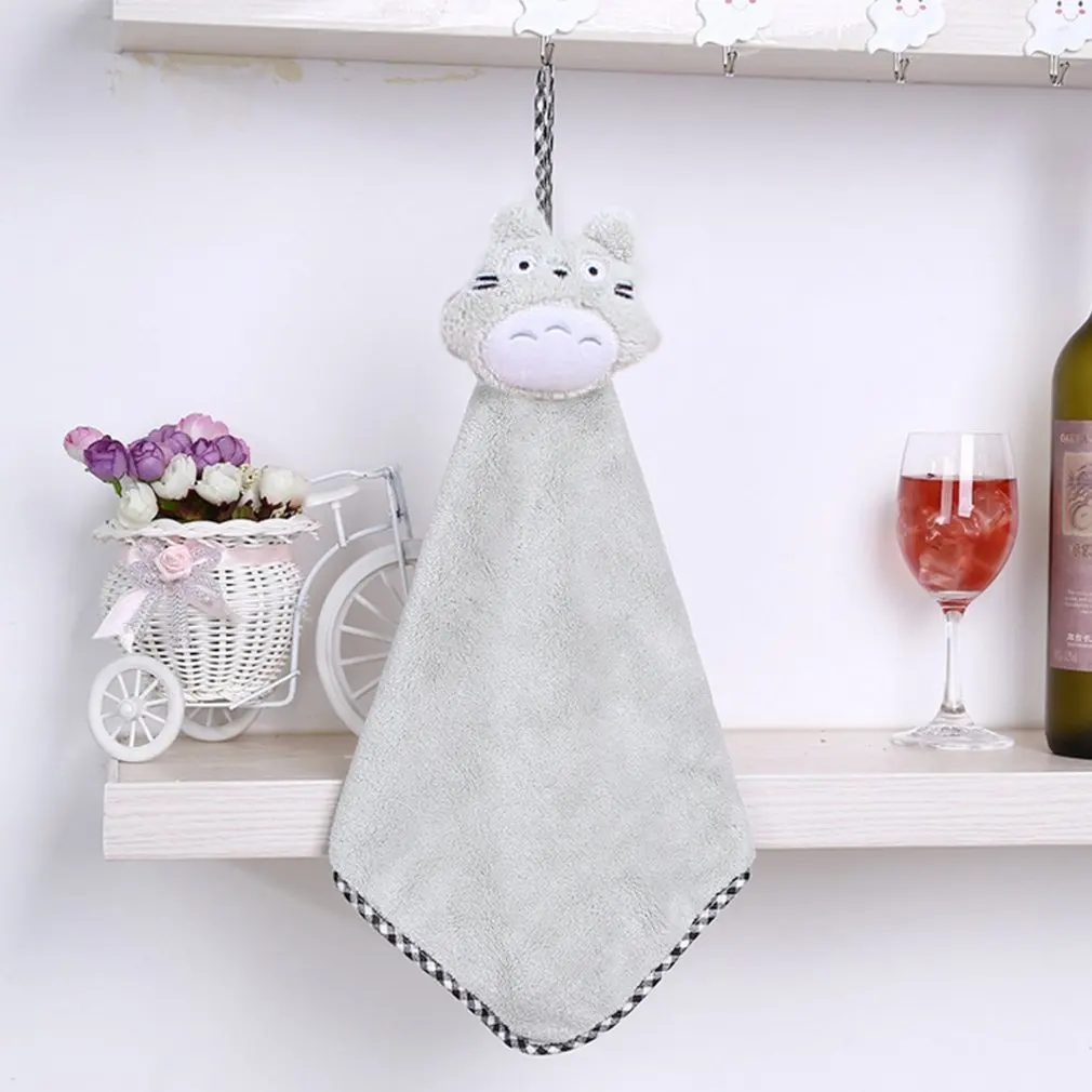 Bathroom Office Car Use Cartoon Design Absorbent Hand Dry Towel Clearing | Дом и сад