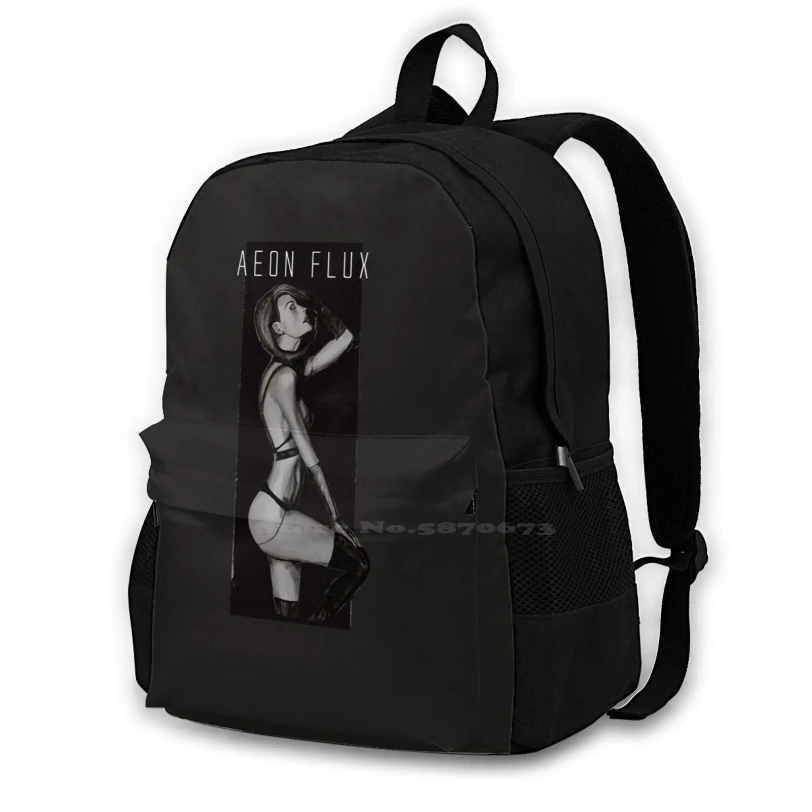 

Вместительный школьный рюкзак Flux, дорожные сумки для ноутбука, для поп-анимации, ТВ-сериалов, 90-х, для взрослых