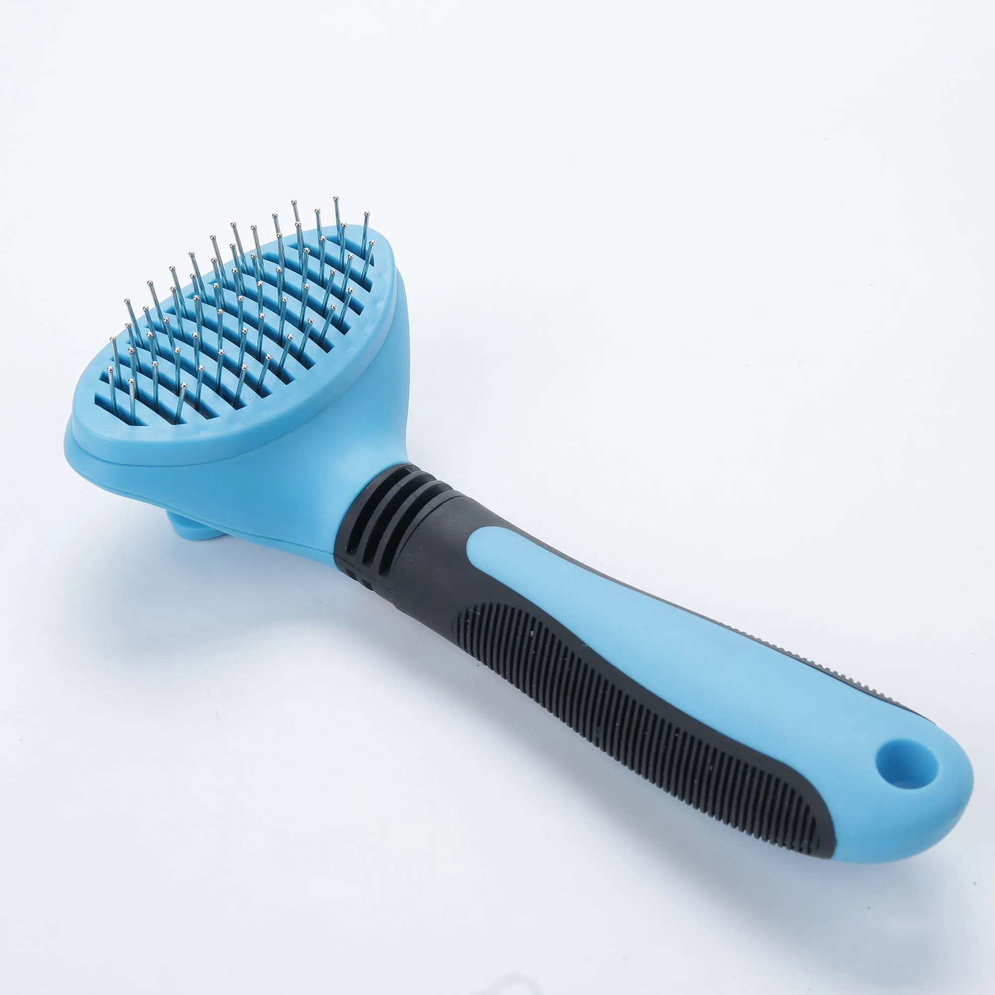 Item 2 Blue L Bonzerpet Pet автоматическая щетка для волос средство для удаления игл грабли гребень для собак кошек лохматый волос мех осыпание Триммер Уход за шерстью Deshedding - Цвет: Item 2 Blue L