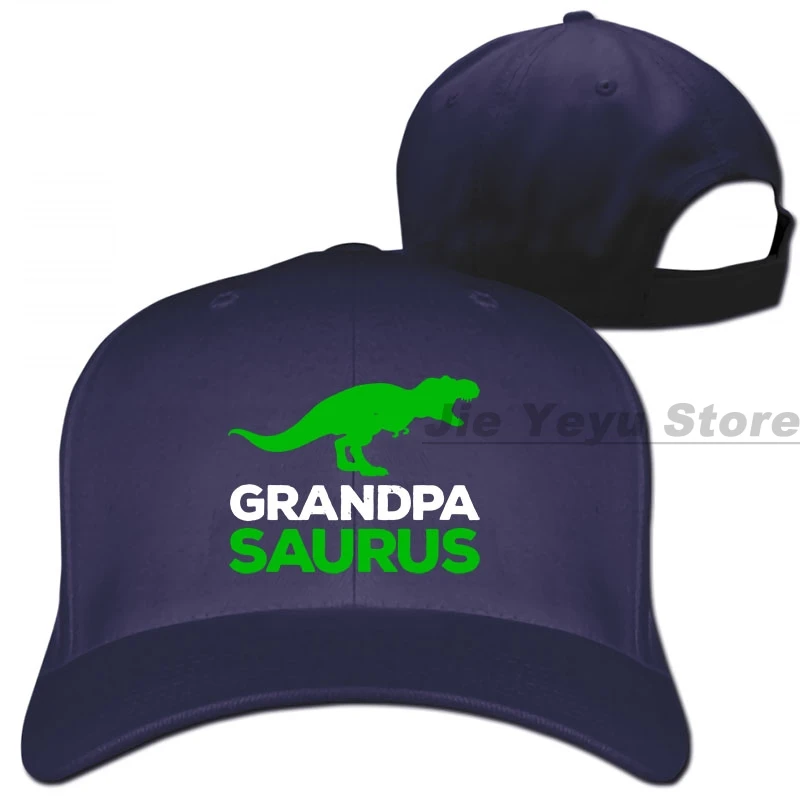 Grandpasaurus забавные совпадения с динозавром Семья подарки для Дедушки Бейсбол кепки для мужчин и женщин, Кепка-тракер Шапки модные регулируемые кепки - Цвет: 1-Navy