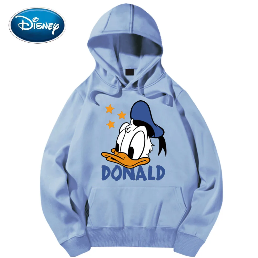 Sudadera con estampado con letras y dibujo de pato Donald de Disney para  mujer, jersey con capucha con bolsillos grandes, Tops de manga larga  Unisex, 6 colores|Sudaderas con capucha y sudaderas| -