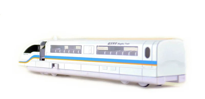 1/87 высокая имитация Maglev поезд сплав модель игрушечный автомобиль высокоскоростной рельсовый звуковой светильник вытяните назад игрушки для детей